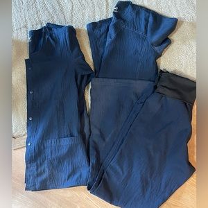 Wonderwink fourstretch scrubs - navy